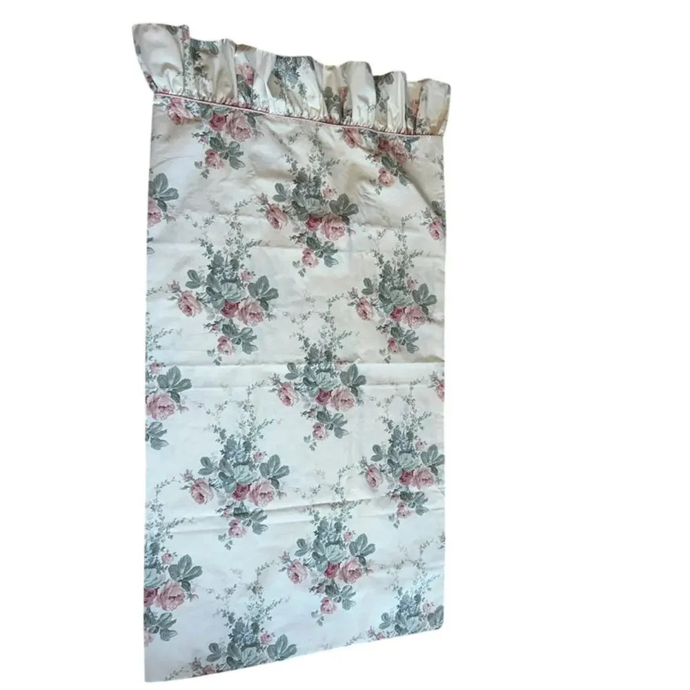 2 Vintage Dorma Croscill Rose Floral Ruffle king Shams / pillowcases